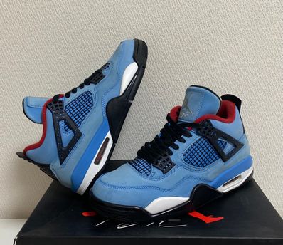 Travis Scott × Nike Air Jordan 4 Retro Cactus Jack "University Blue"