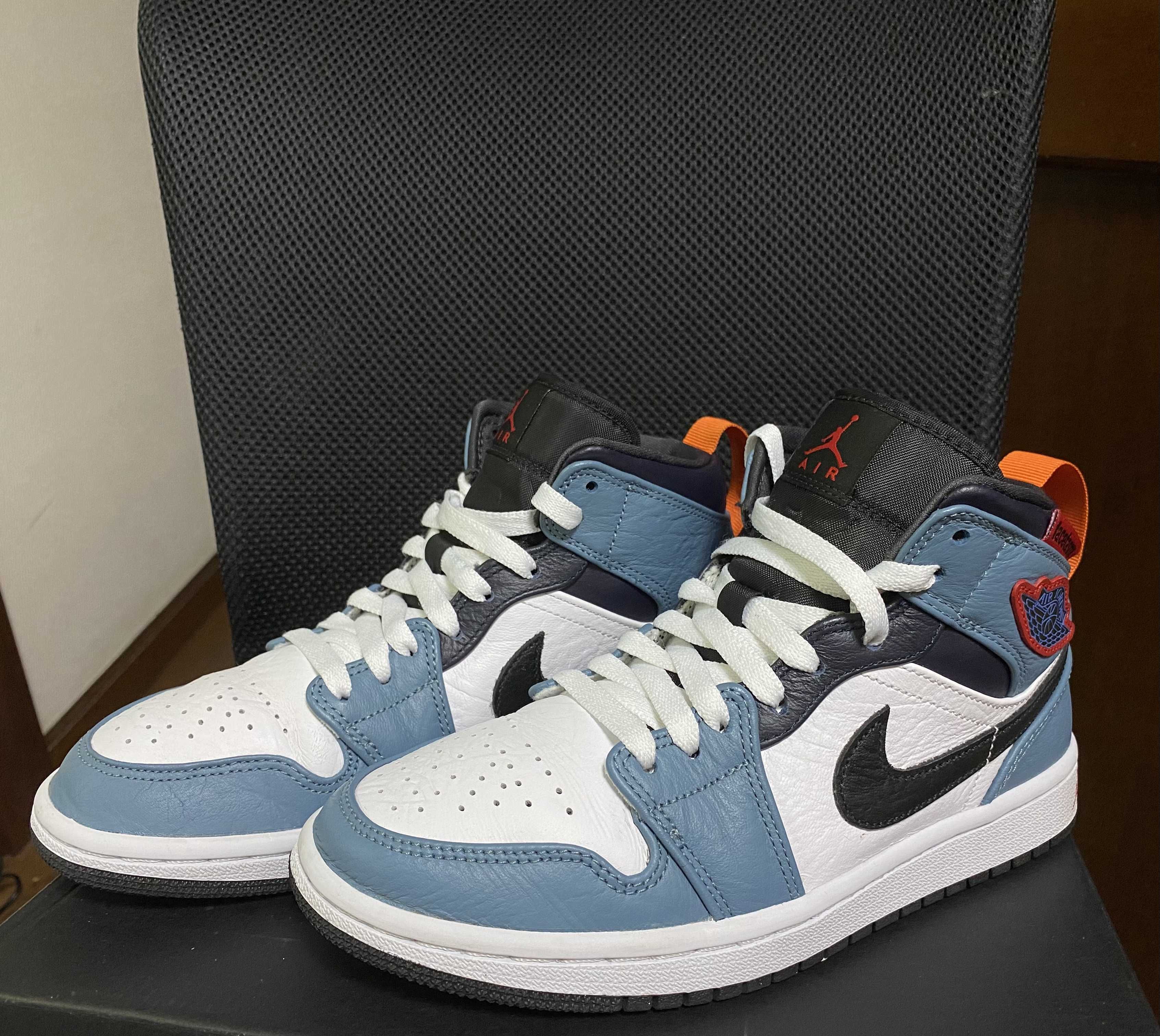 FACETASM × Nike Air Jordan 1 Mid "White/Navy"