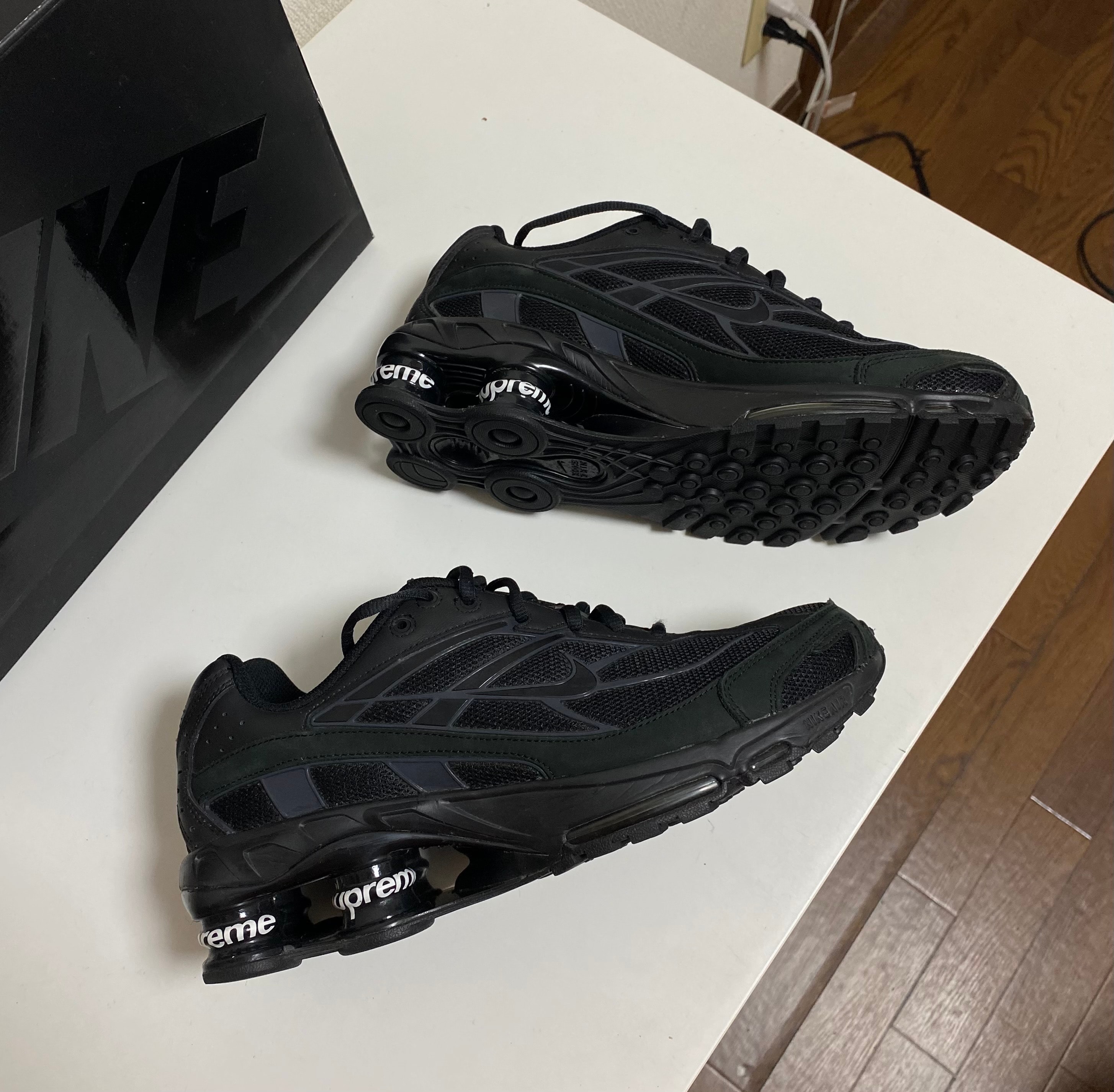 Supreme × Nike Shox Ride 2 "Black/Black-White"