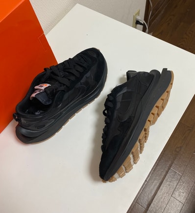 sacai × Nike VaporWaffle "Black Gum"