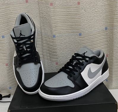 NIKE AIR JORDAN 1 LOW "BLACK/LIGHT SMOKE GREY"