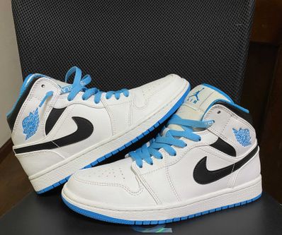 Nike Air Jordan 1 Mid "White/Laser blue"