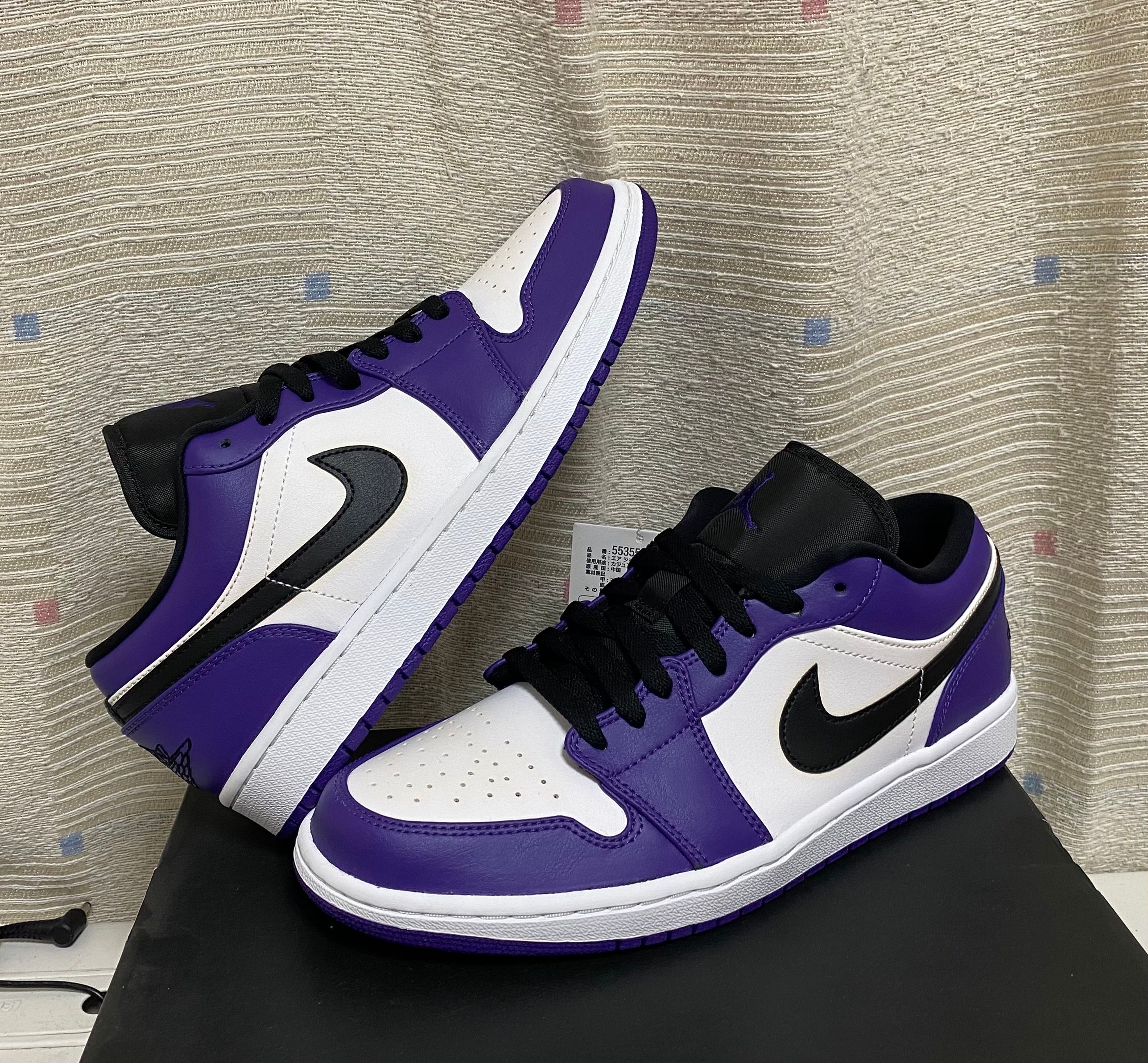 NIKE AIR JORDAN 1 LOW "COURT PURPLE"