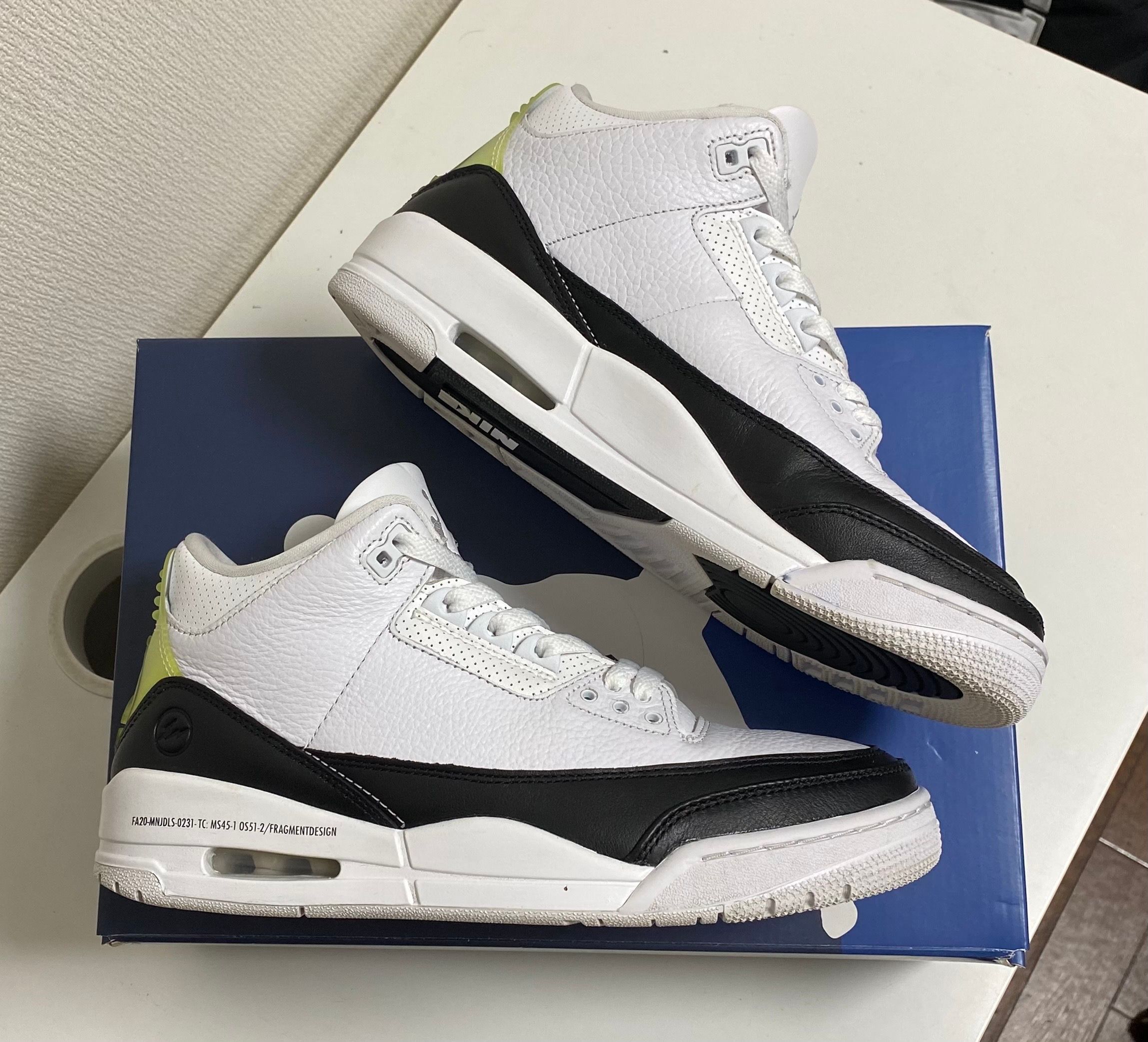 Fragment × Nike Air Jordan 3 "White/Black"