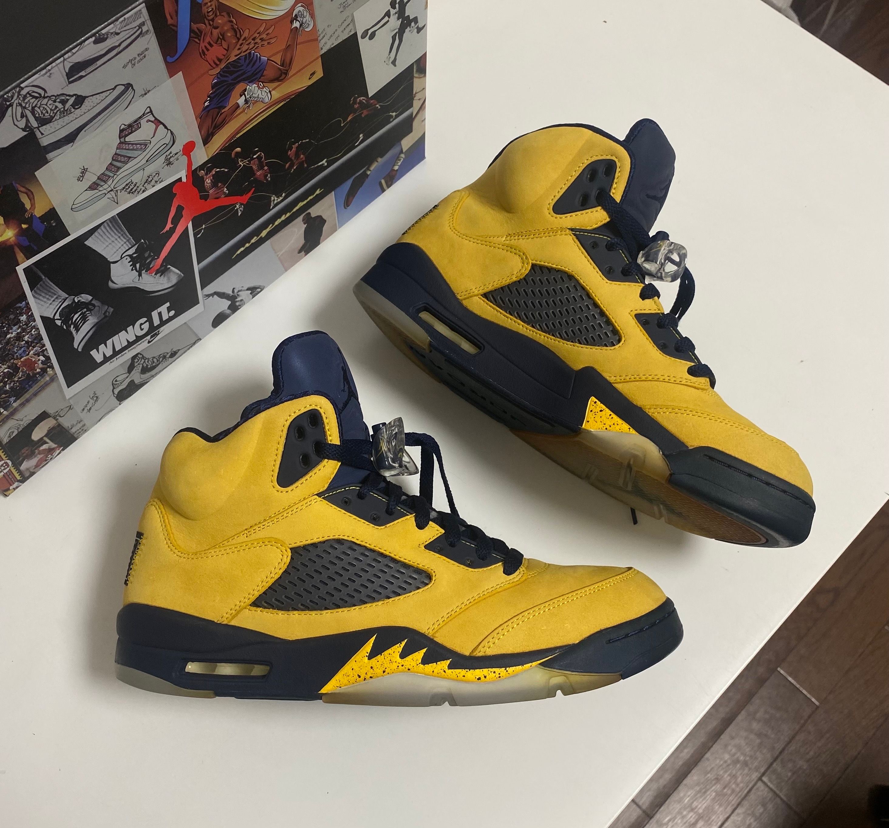 NIKE AIR JORDAN 5 "MICHIGAN"