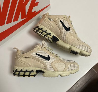Stussy × Nike Air Zoom Spiridon CG 2 "Fossil/Black"