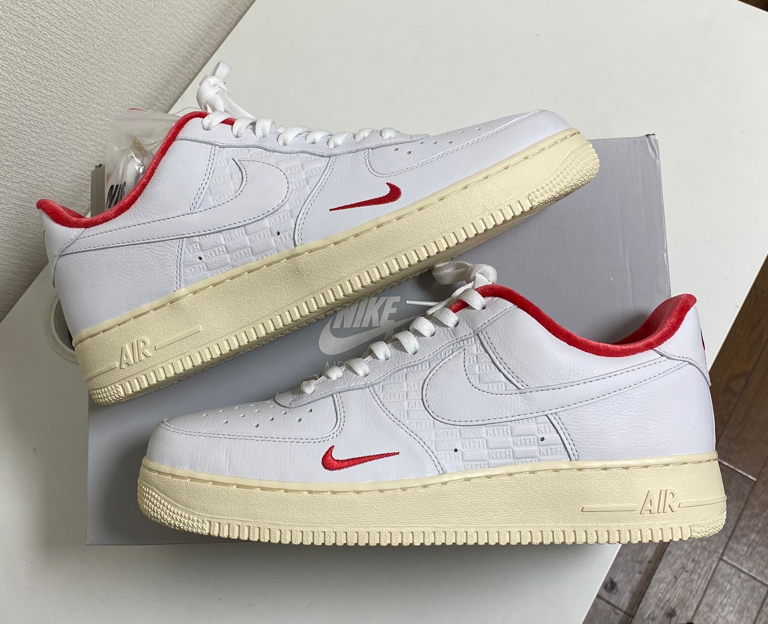 KITH × Nike Air Force 1 Low "White/Red"