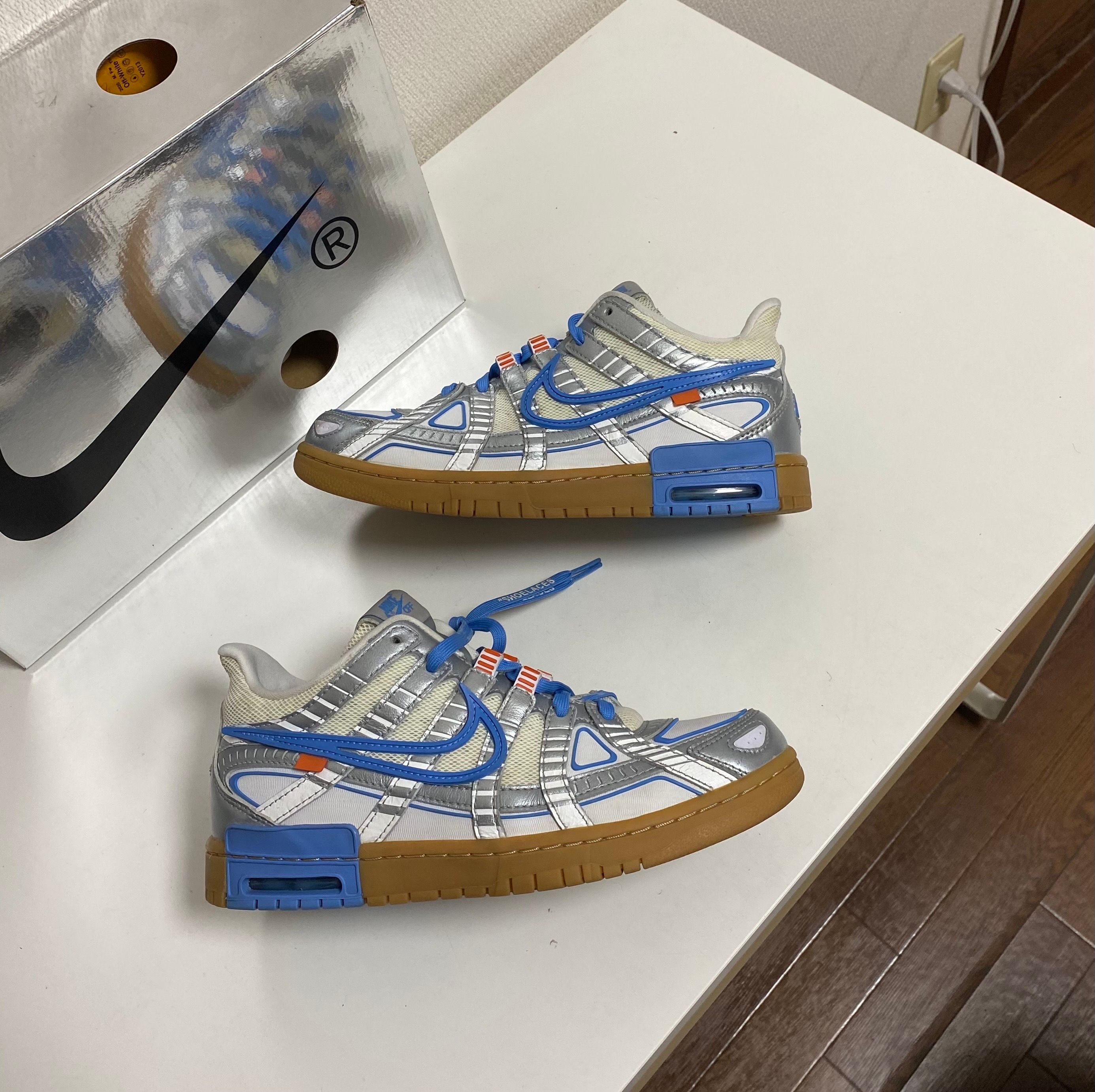 Off-White × Nike Air Rubber Dunk "White/University Blue" 