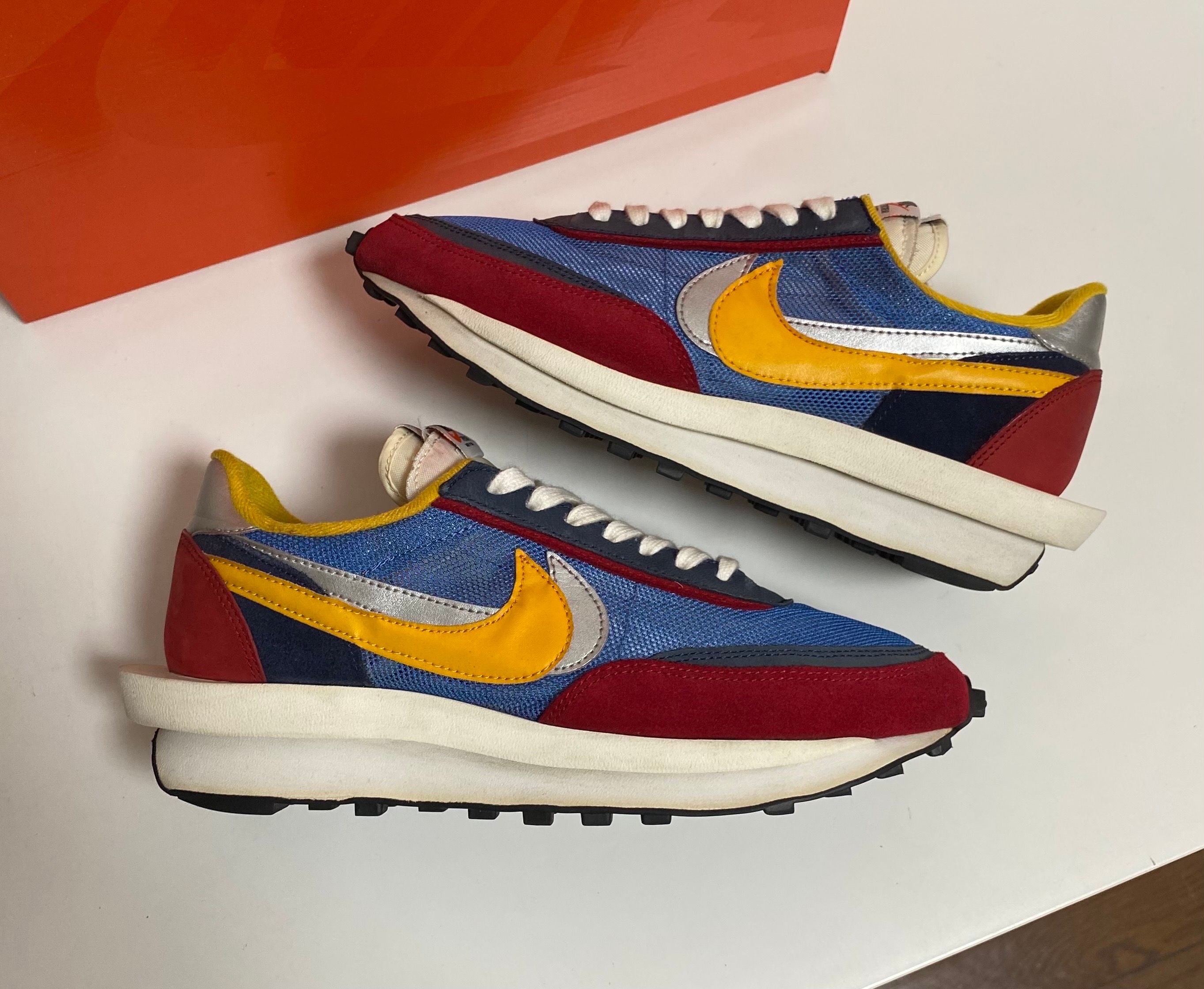 sacai × Nike LDV Waffle "Red/Blue"
