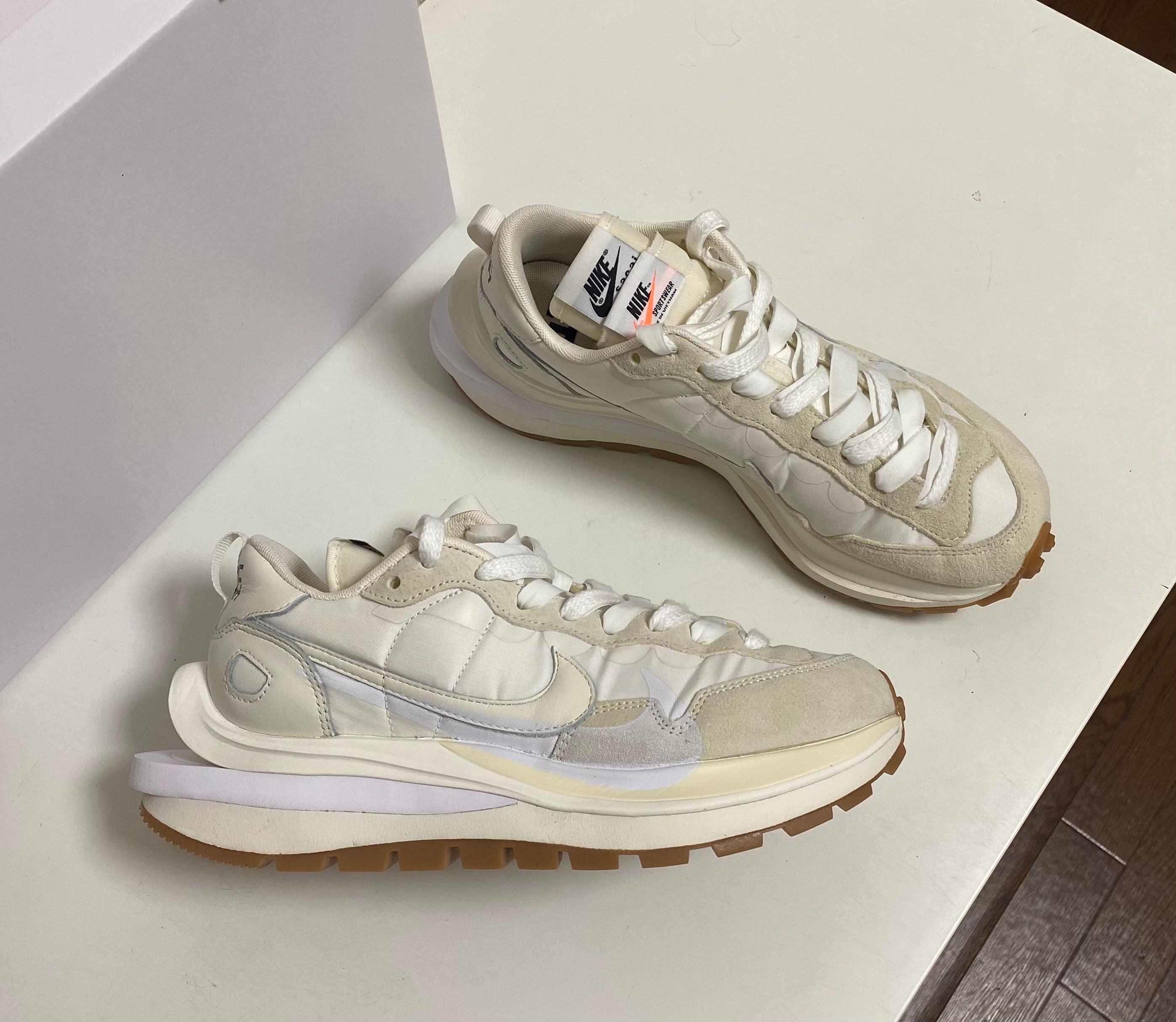sacai × Nike Vapor Waffle "White Gum"