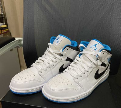 Nike Air Jordan 1 Mid "White/Laser blue"