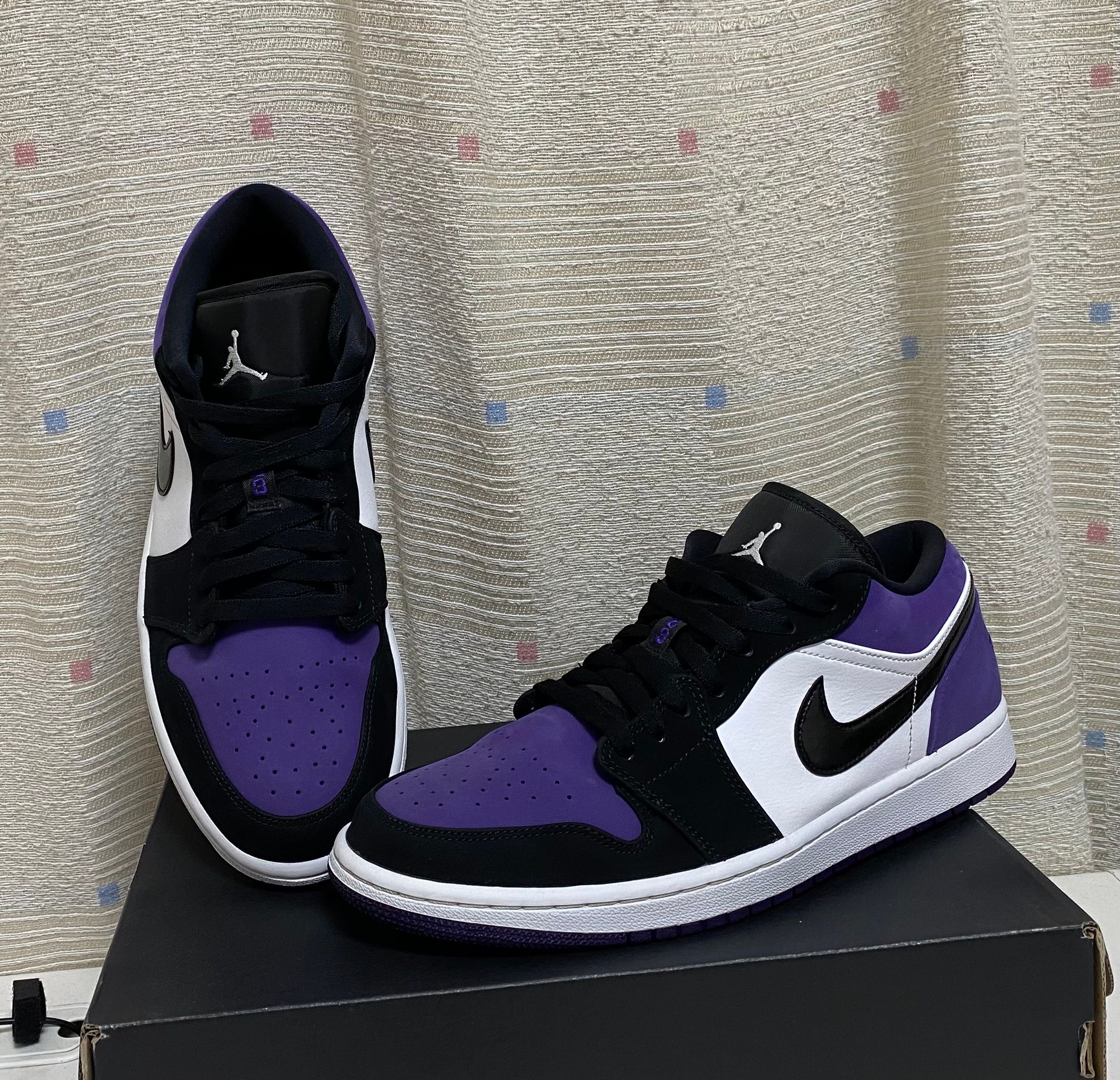 Nike Air Jordan 1 Retro Low "White/Black/Court Purple" 
