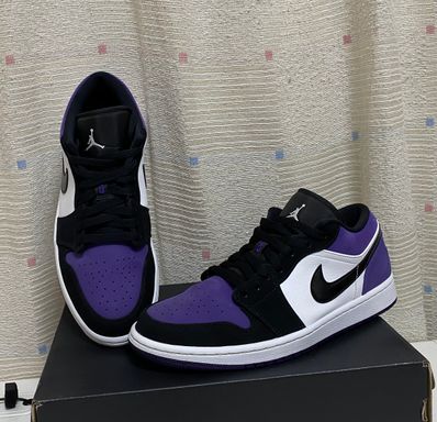 Nike Air Jordan 1 Retro Low "White/Black/Court Purple"