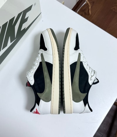 Travis Scott × Nike Women's Air Jordan 1 Low OG "Medium Olive"