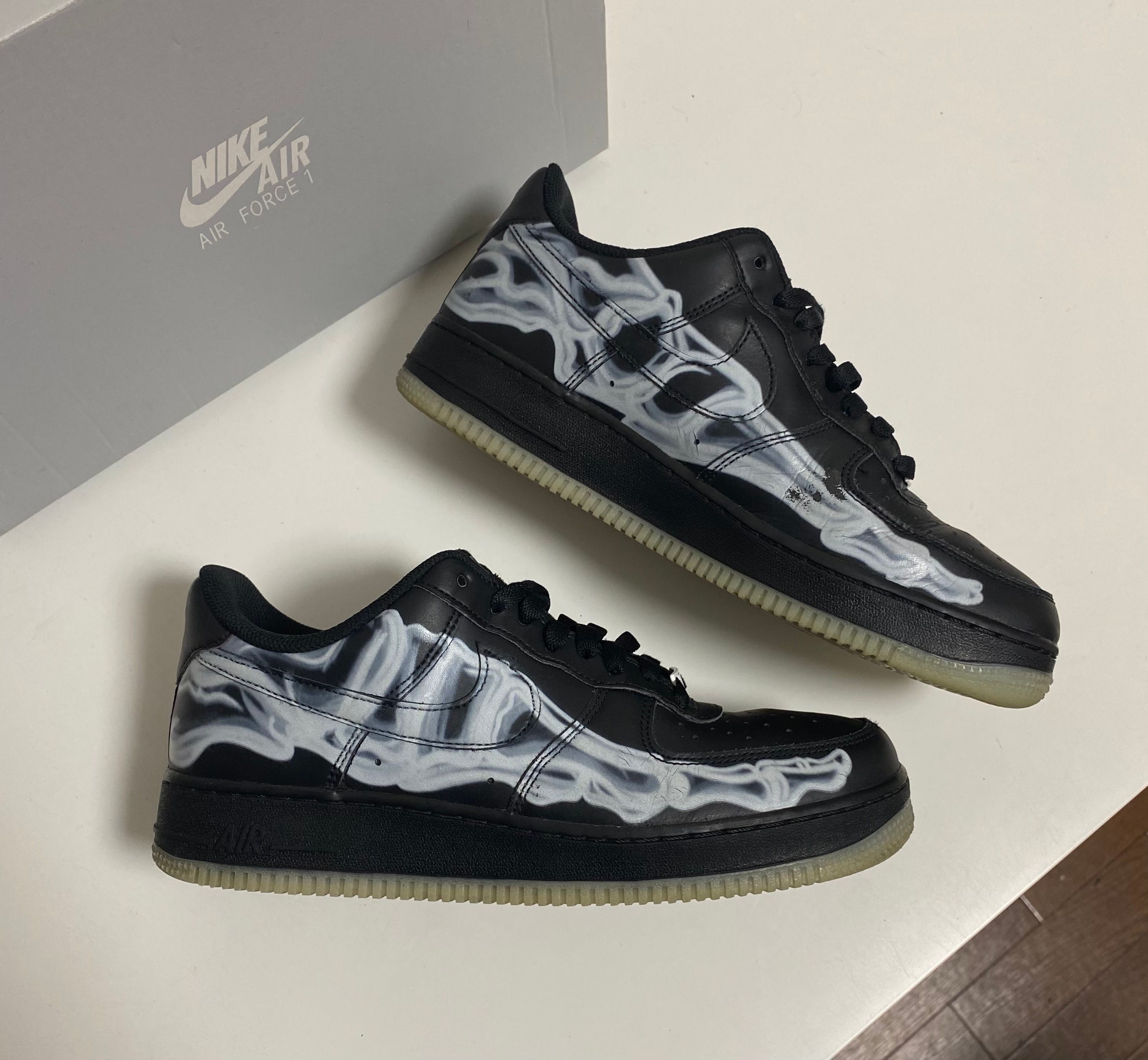 Nike Air Force 1 Low "Black Skeleton"