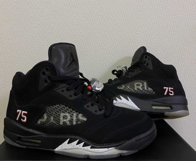 NIKE AIR JORDAN 5 PARIS SAINT-GERMAIN BLACK/CEMENT GREY