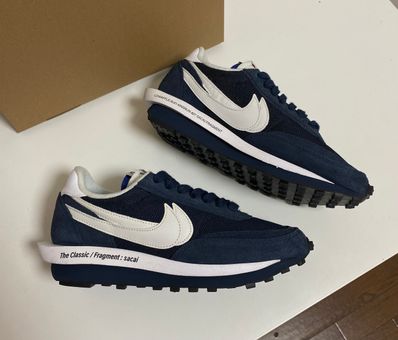 Fragment × sacai × Nike LD Waffle "Blackended Blue"