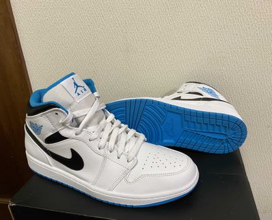 Nike Air Jordan 1 Mid "White/Laser blue"