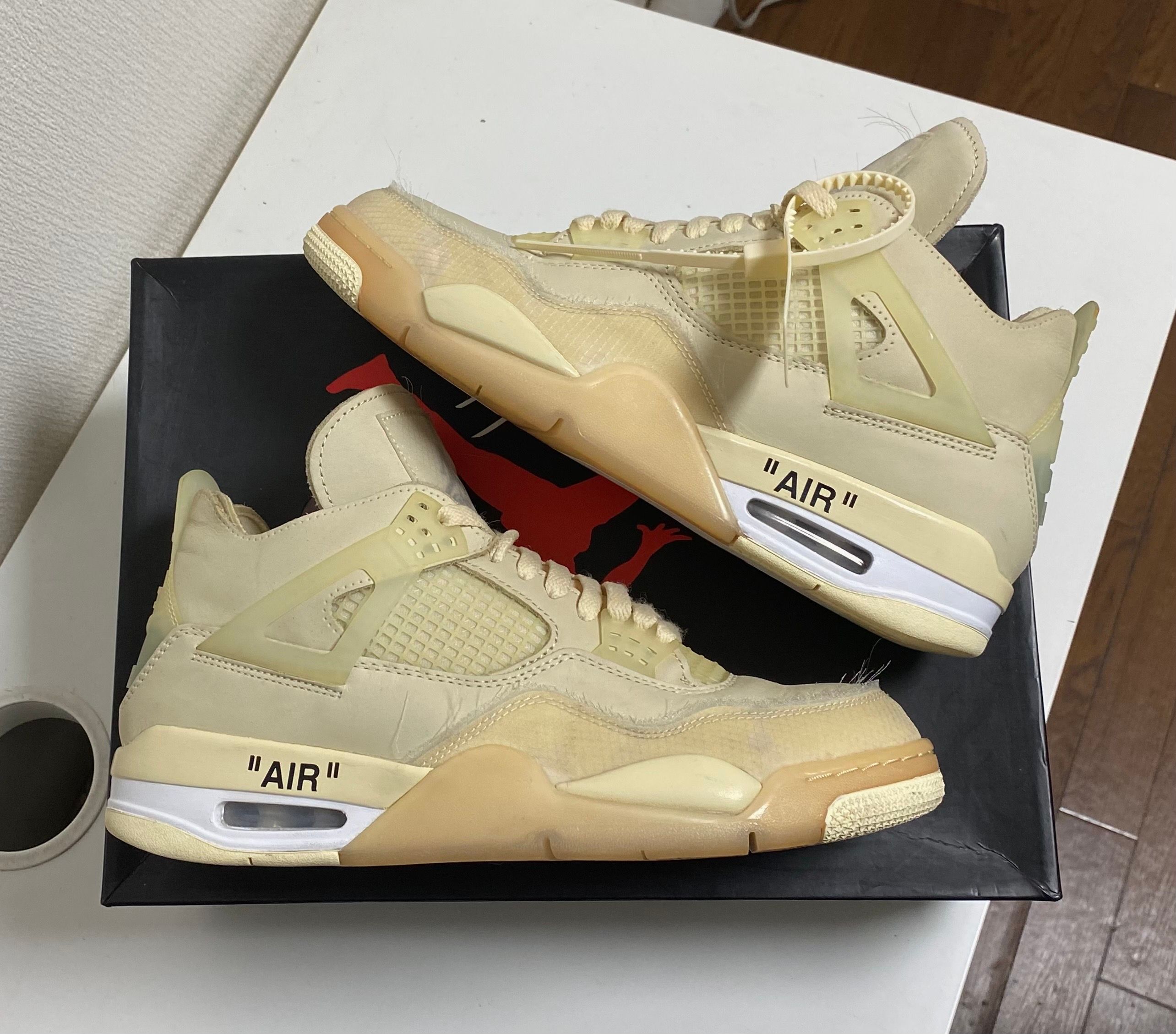 Off-White × Nike Women's Air Jordan 4 SP "Sail"