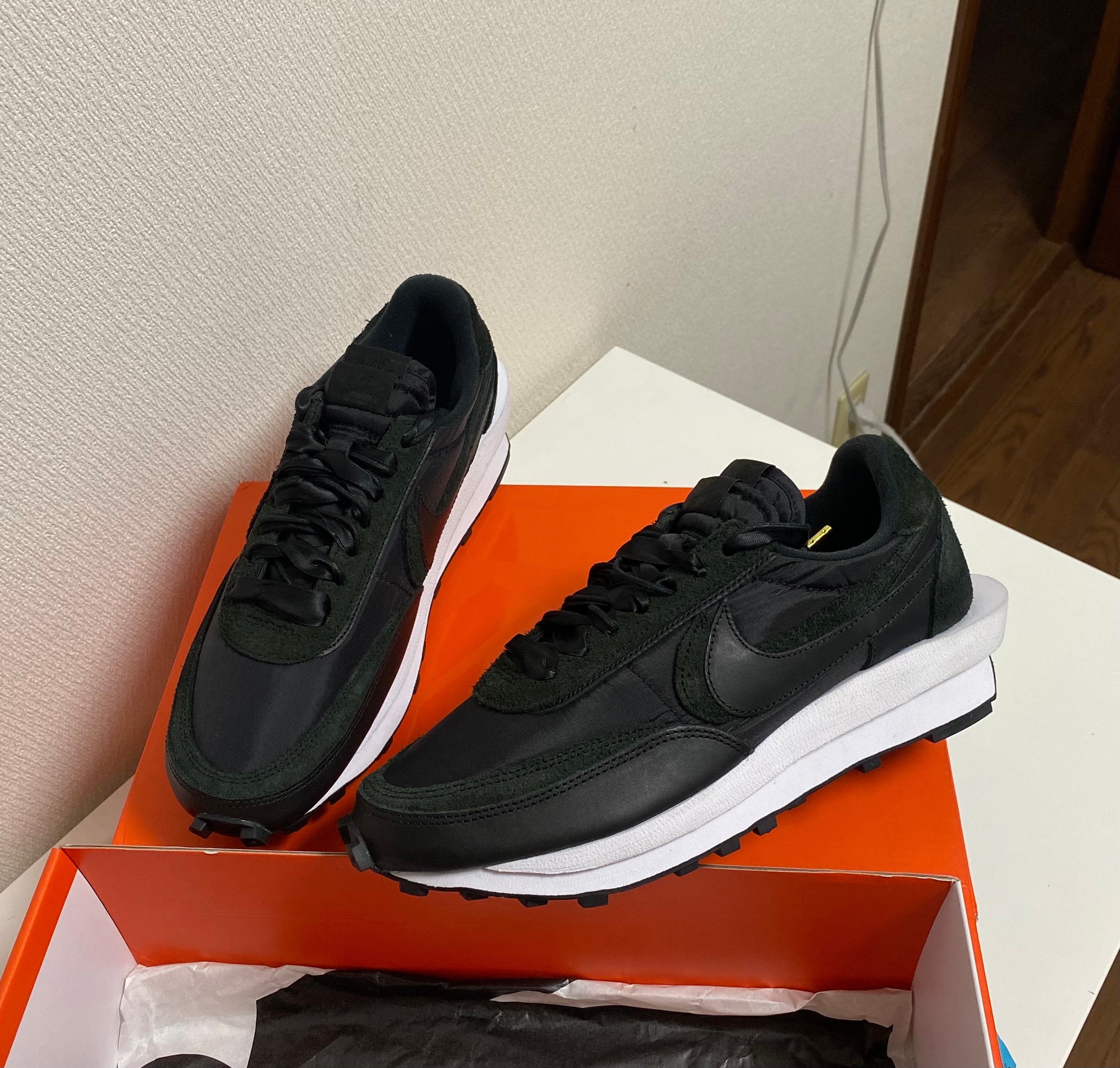 sacai × Nike LDV Waffle "Triple Black"