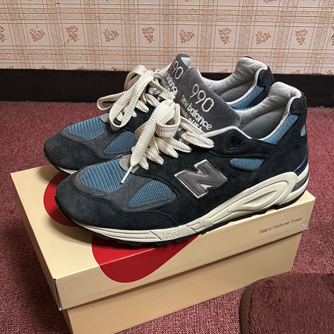 New Balance 990V2 "Navy/Castlerock"