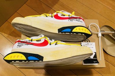 Off-White × Nike Blazer Low "White and University Red"