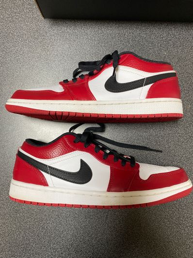 NIKE AIR JORDAN 1 LOW "WHITE/UNIVERSITY RED/BLACK"