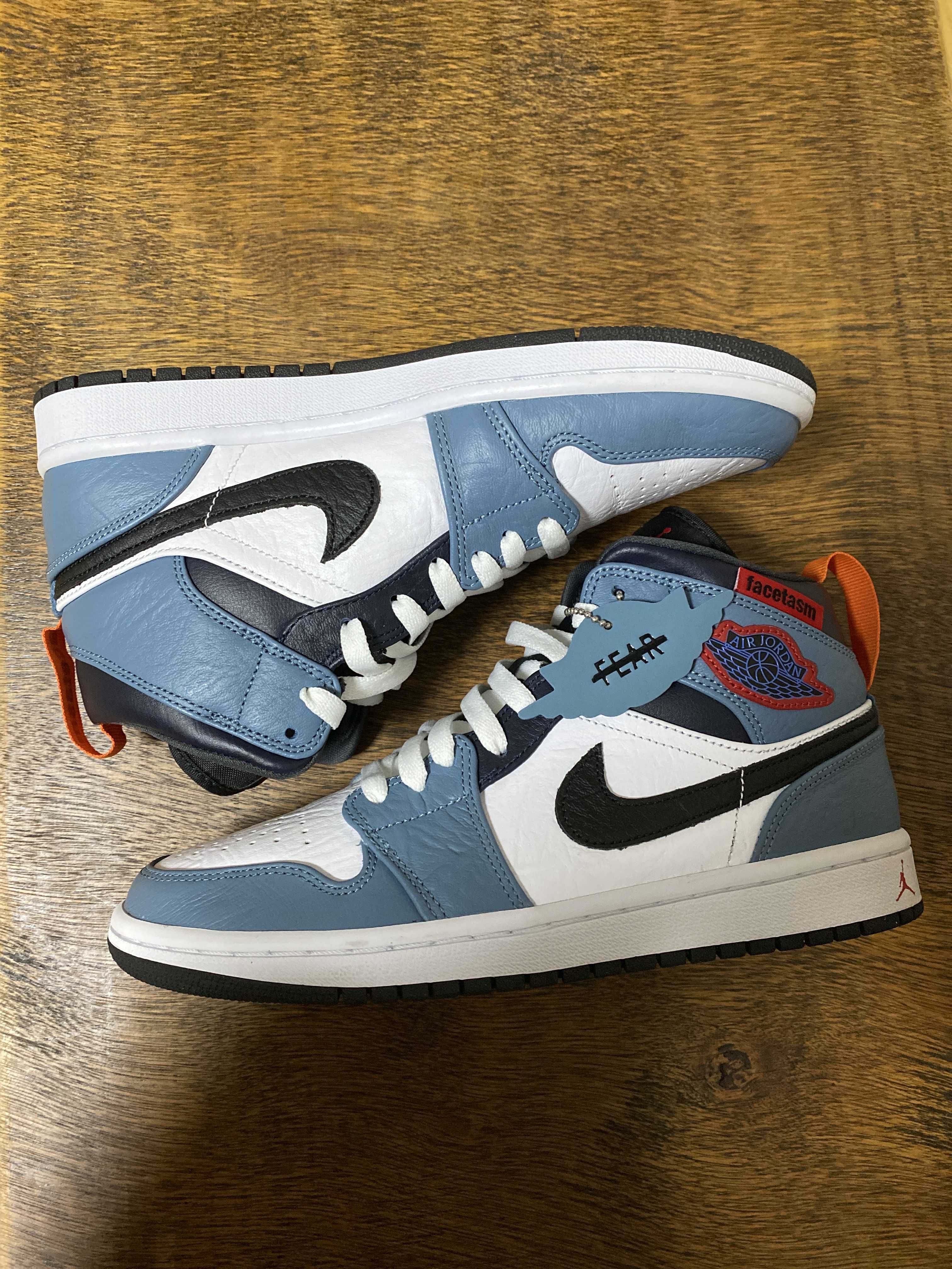 FACETASM × Nike Air Jordan 1 Mid "White/Navy"