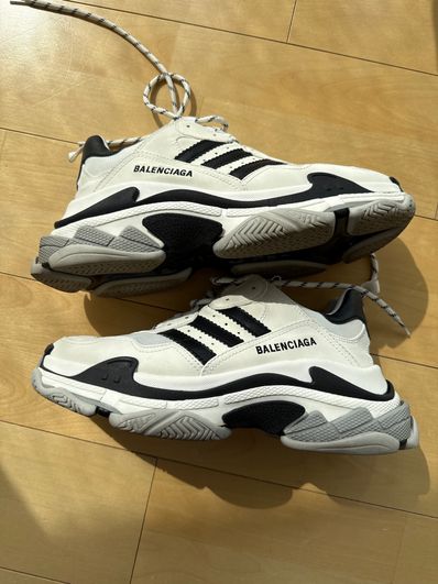 adidas × BALENCIAGA Triple S "White"