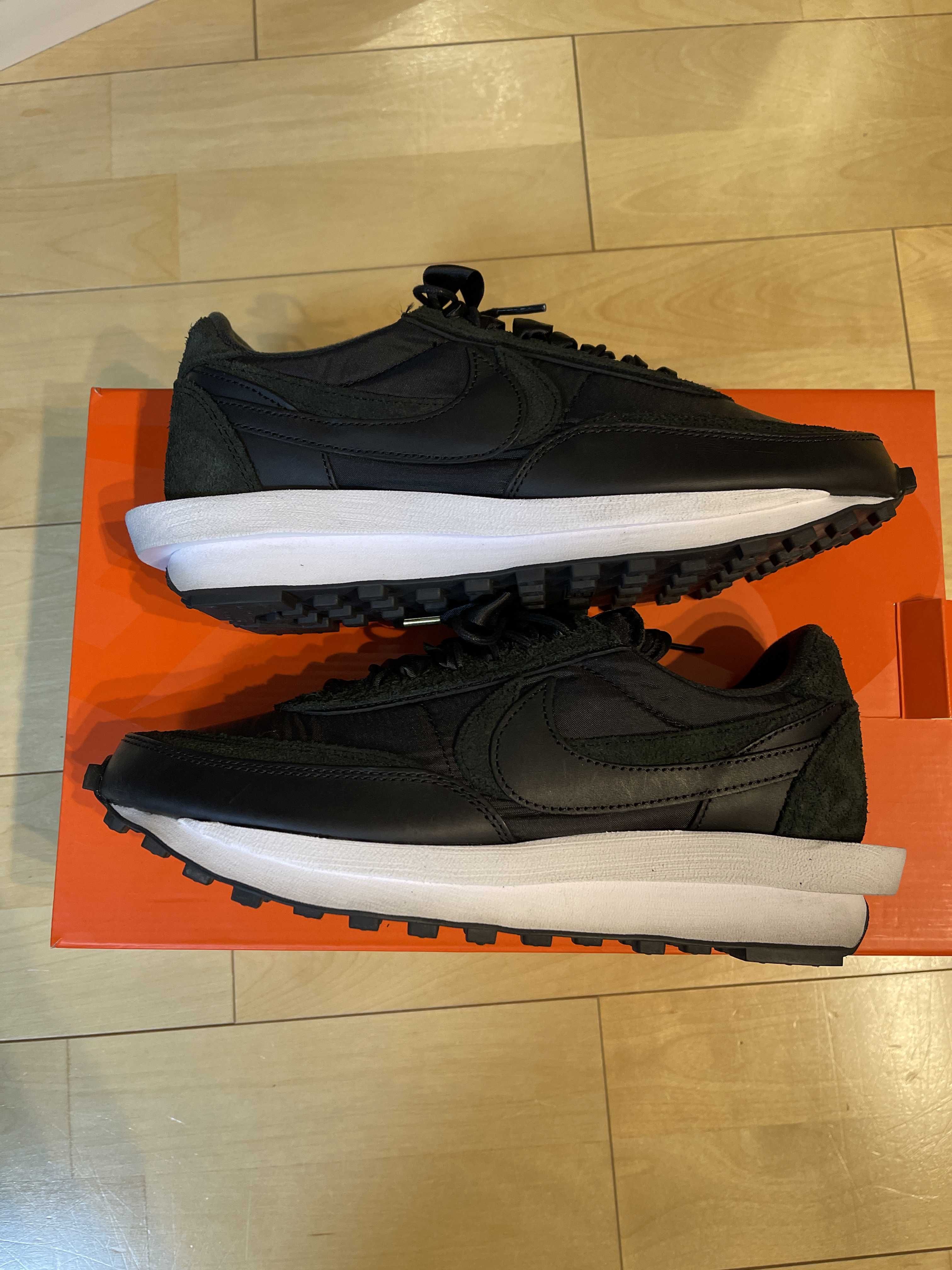 sacai × Nike LDV Waffle "Triple Black"