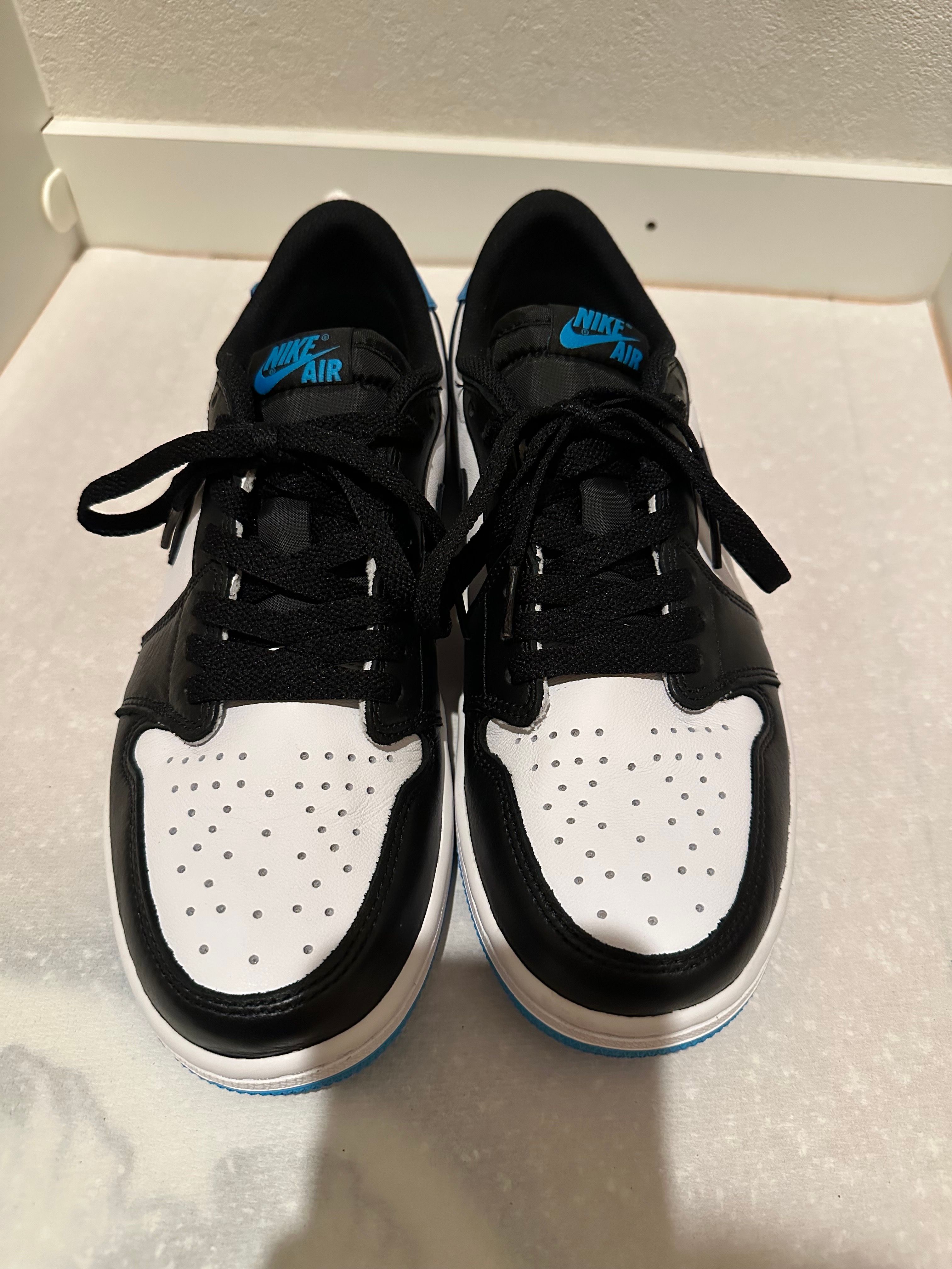 Nike Air Jordan 1 Low OG "Black and Dark Powder Blue/UNC"