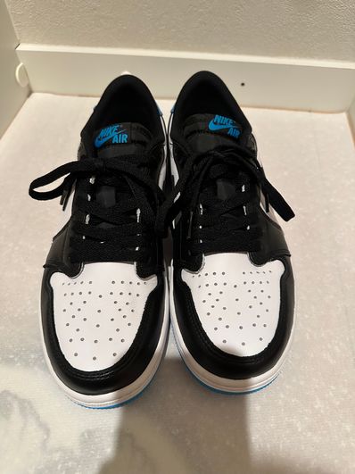 Nike Air Jordan 1 Low OG "Black and Dark Powder Blue/UNC"