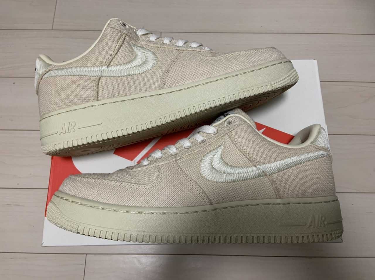 Stussy × Nike Air Force 1 Low "Fossil Stone"