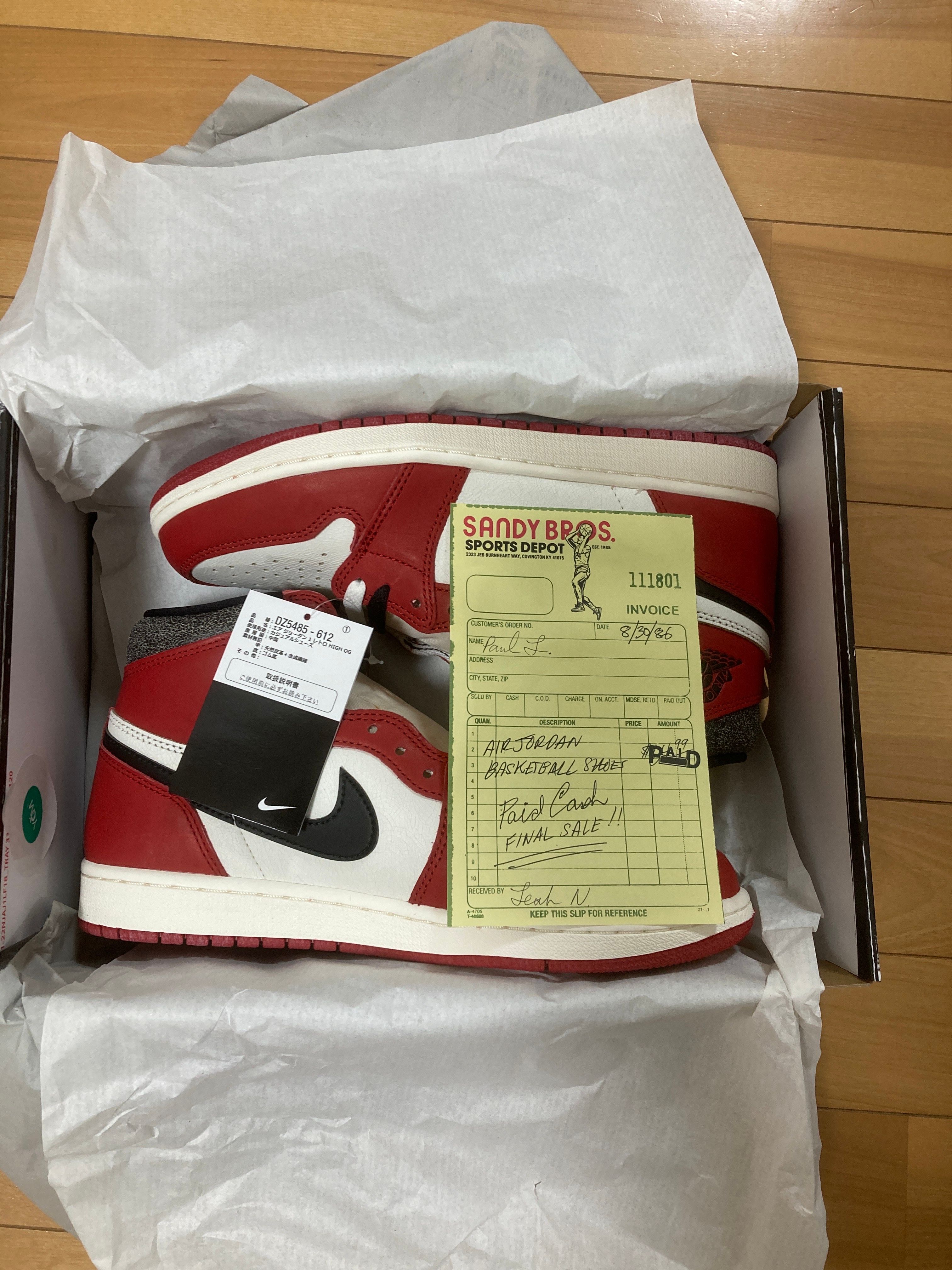 Nike Air Jordan 1 High OG "Lost & Found/Chicago"