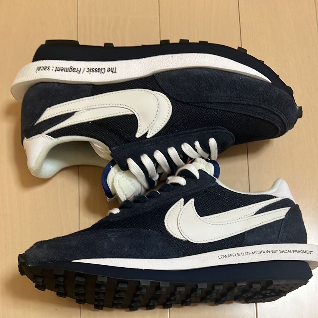 fragment design × sacai × Nike LD Waffle "Blackended Blue"