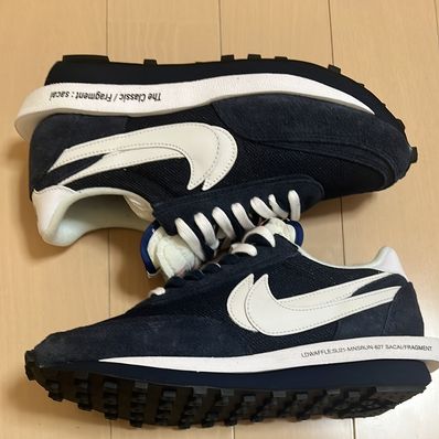 fragment design × sacai × Nike LD Waffle "Blackended Blue"