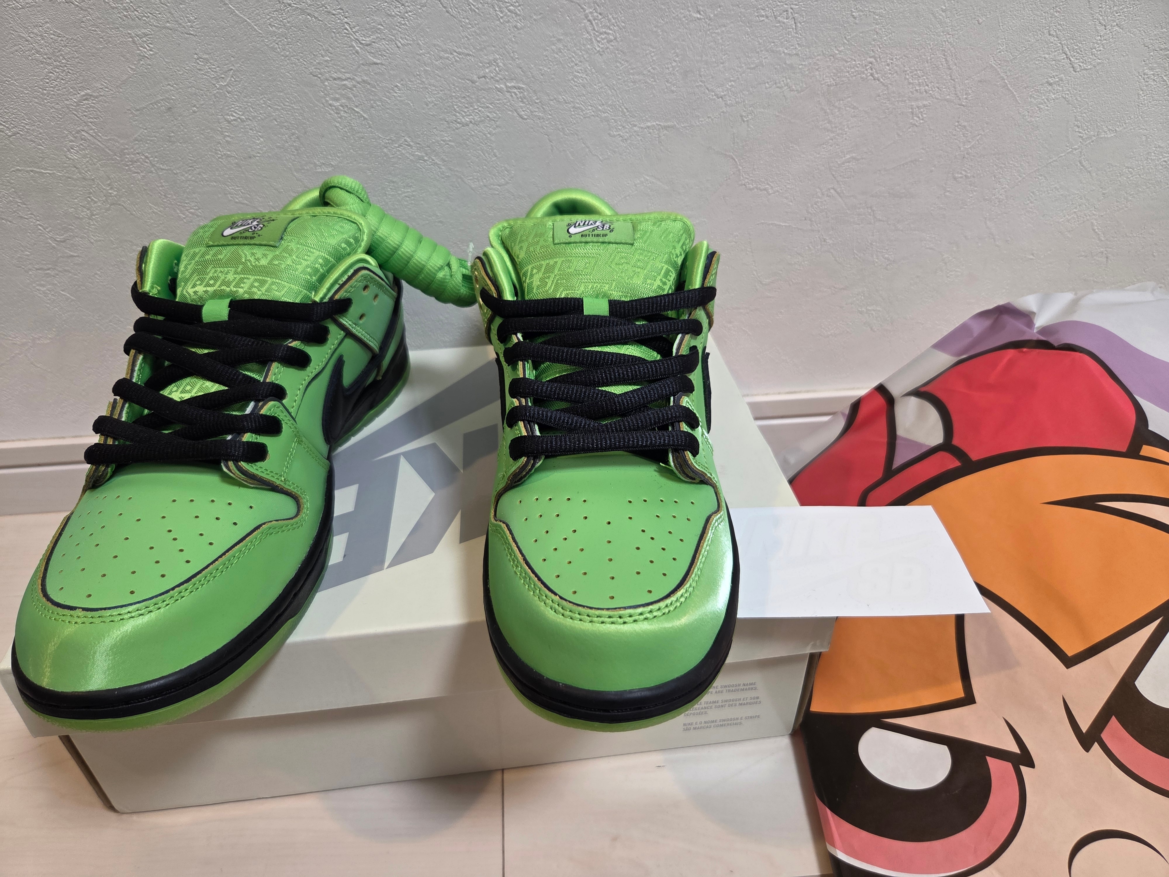 The Powerpuff Girls × Nike SB Dunk Low Pro QS "Buttercup"