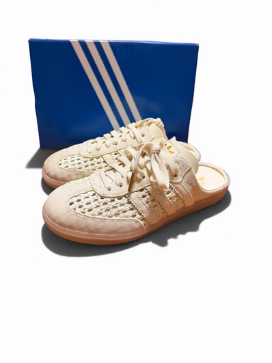 adidas Samba Mule Woven "Crew White"