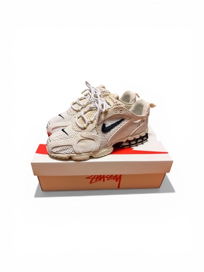 Stussy × Nike Air Zoom Spiridon CG 2 "Fossil/Black"