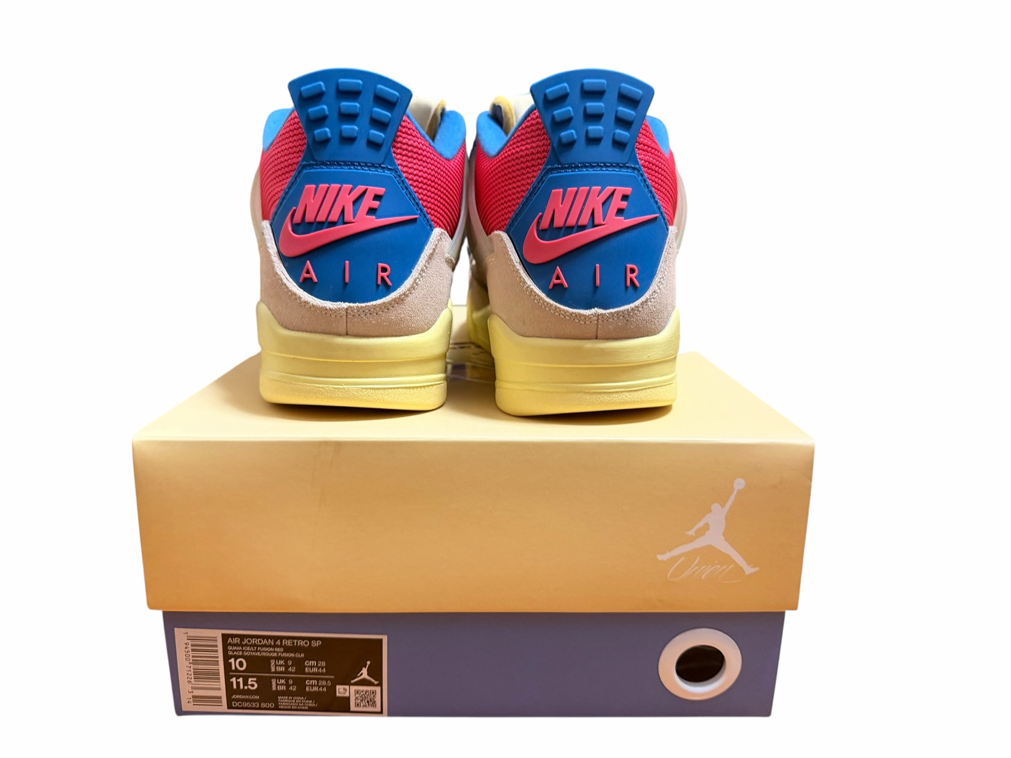 UNION × Nike Air Jordan 4 SP "Guava Ice/Light Fusion Red"
