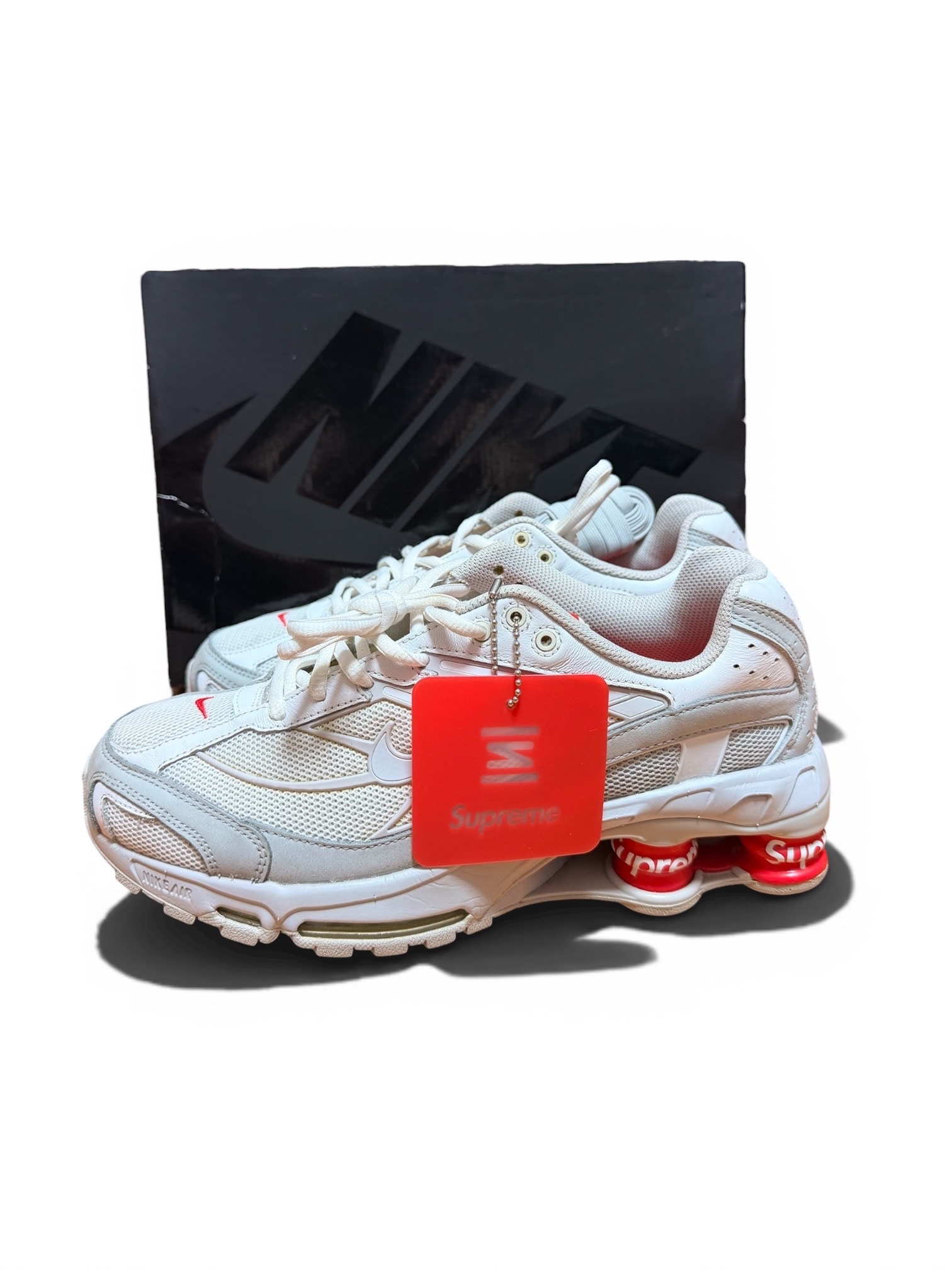 Supreme × Nike Shox Ride 2 "White/Grey Fog/Flat Platinum"