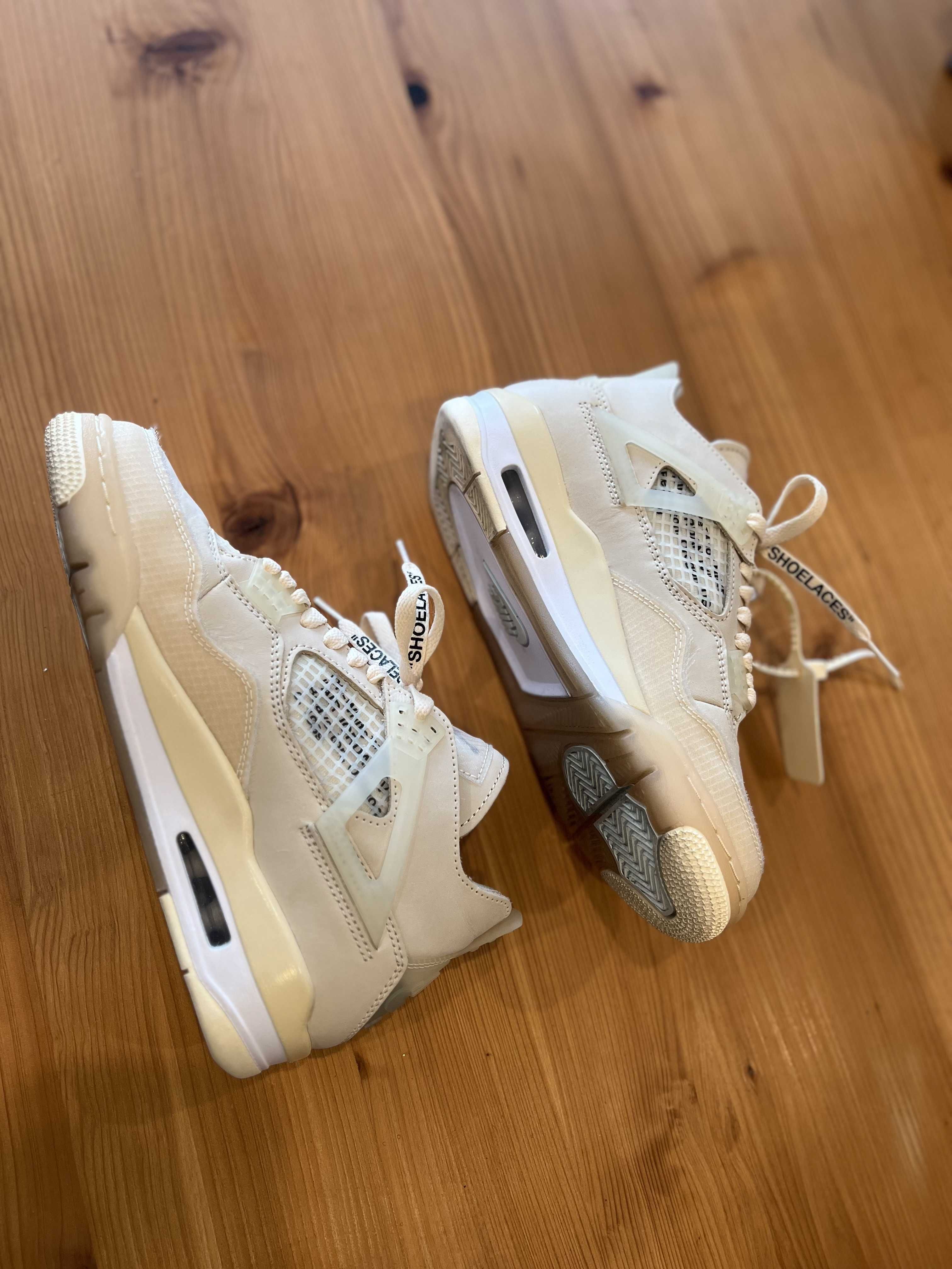 Off-White × Nike Women's Air Jordan 4 SP "Sail"