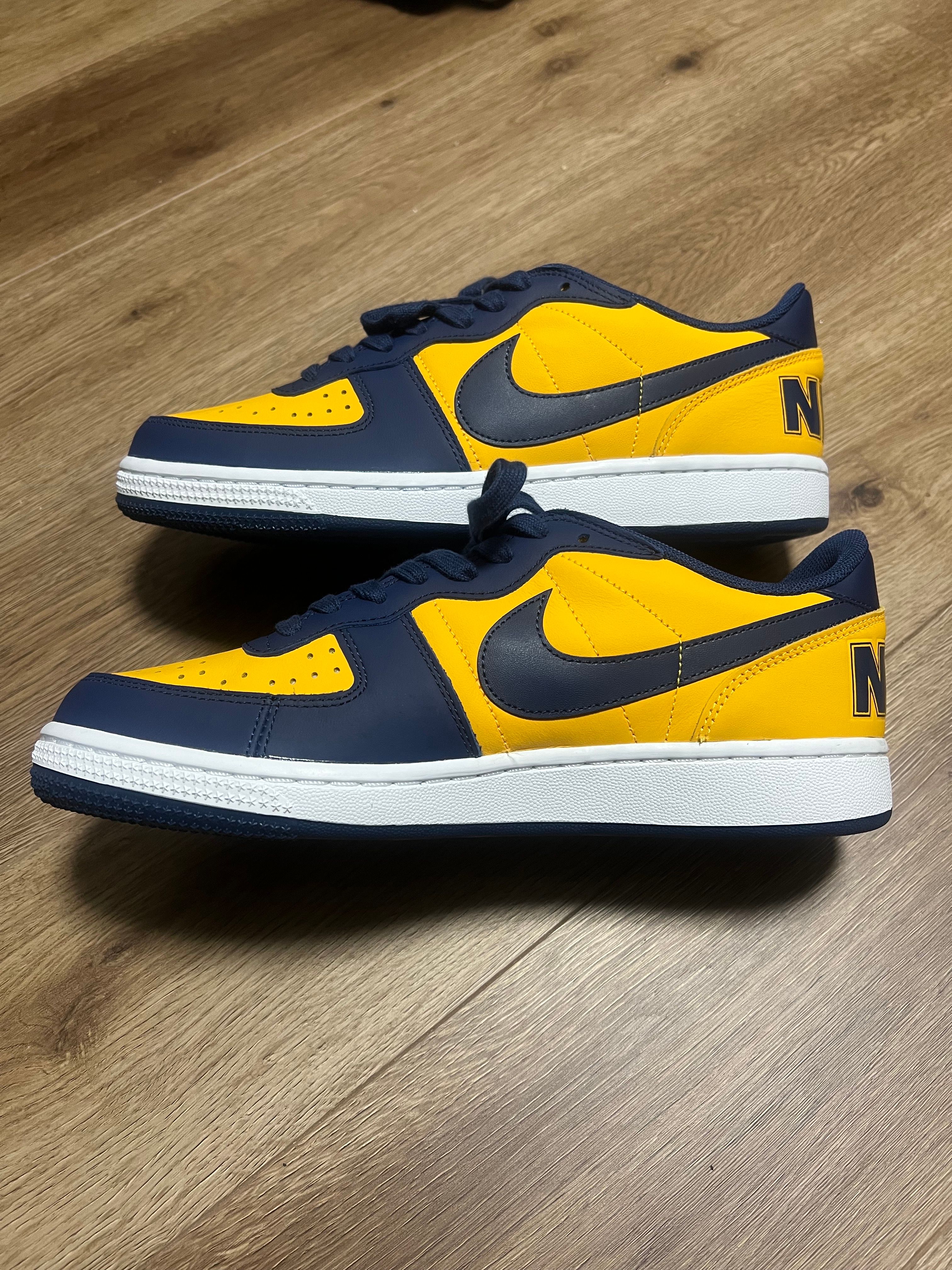 Nike Terminator Low "University Gold and Navy/Michigan"