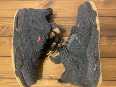 Nike × Levi's Air Jordan 4 "Black Denim" (Tag: LEVIS®)