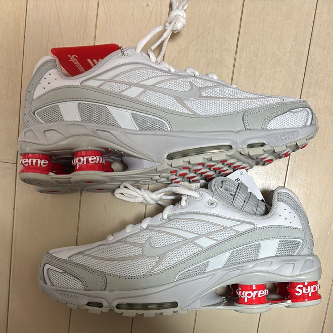 Supreme × Nike Shox Ride 2 "White/Grey Fog/Flat Platinum"