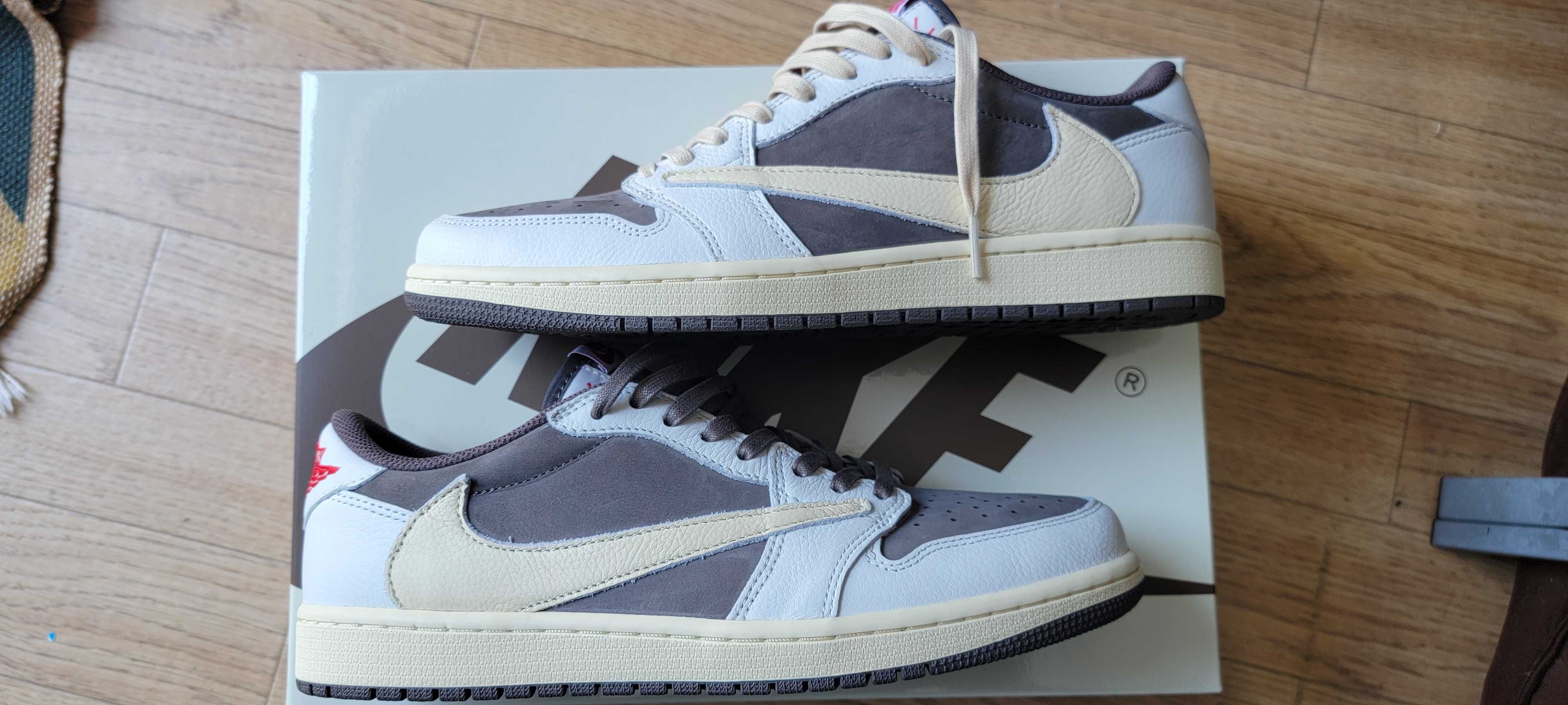 Travis Scott × Nike Air Jordan 1 Low OG SP "Reverse Mocha/Sail and Ridgerock"
