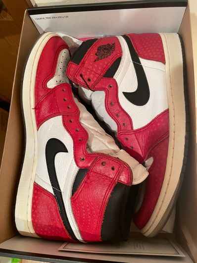 Spiderman × Nike Air Jordan 1 Origin Story "Gym Red/White/Photo Blue/Black"