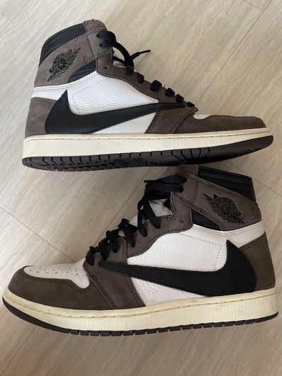 Travis Scott × Nike Air Jordan 1 Retro High OG TS SP "Sail/Dark Mocha"