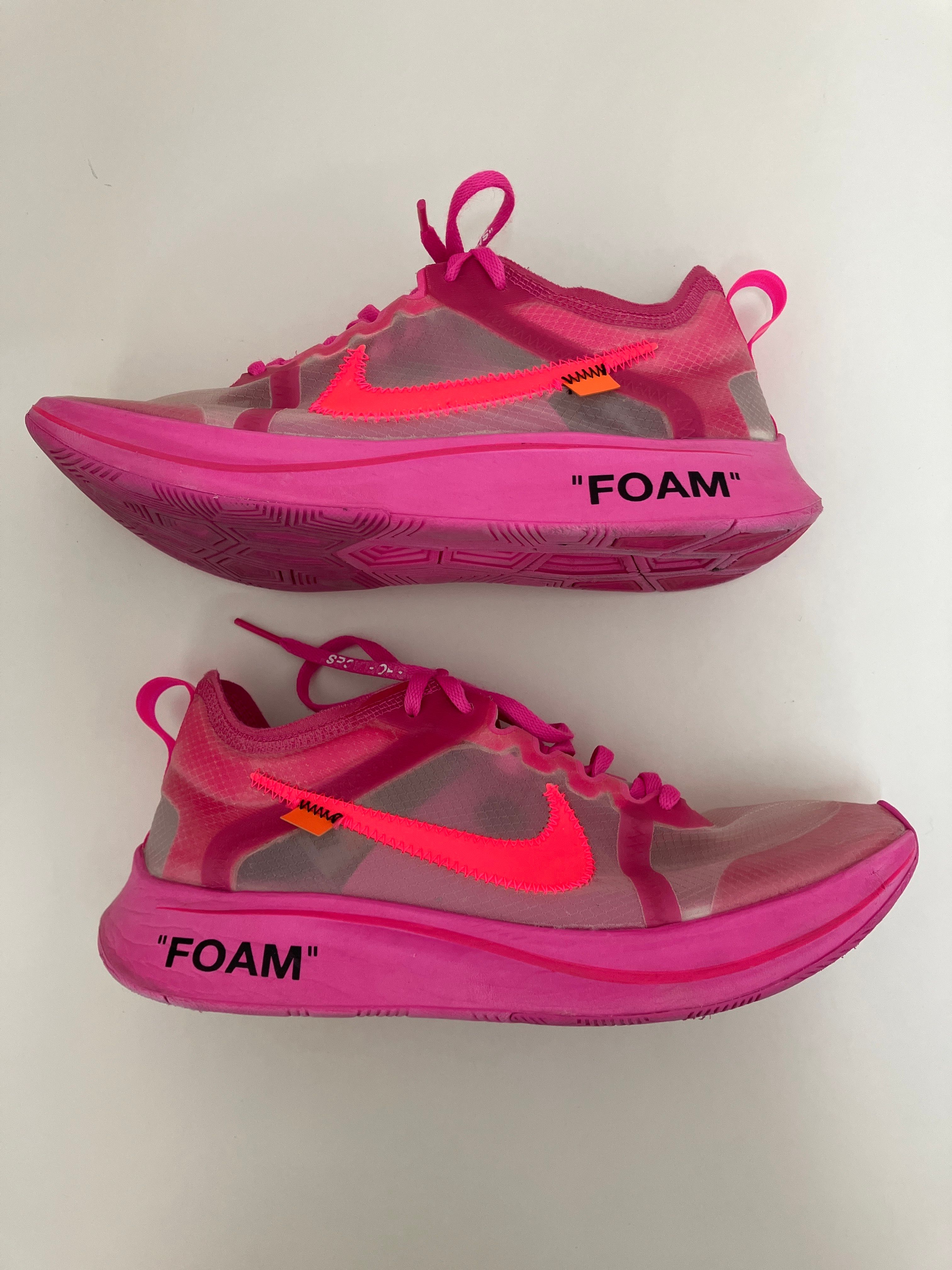 Off-White × Nike Zoom Fly "Pink"