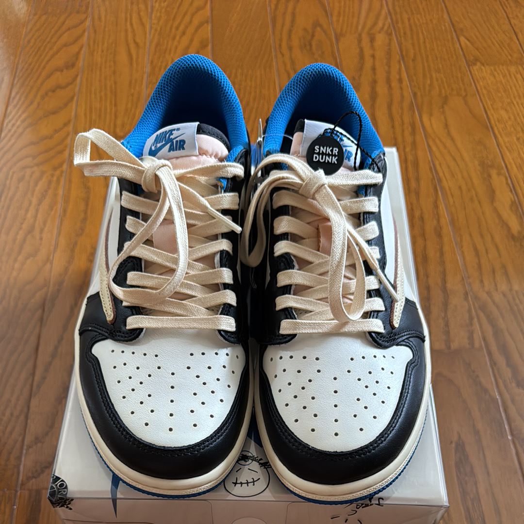 Travis Scott × fragment design × Nike Air Jordan 1 Low OG SP "Military Blue"